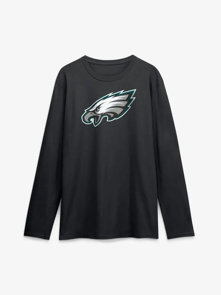 Футболка с длинным рукавом с принтом Philadelphia Eagles Logo Athletic — изображение 1 из 4, черный
