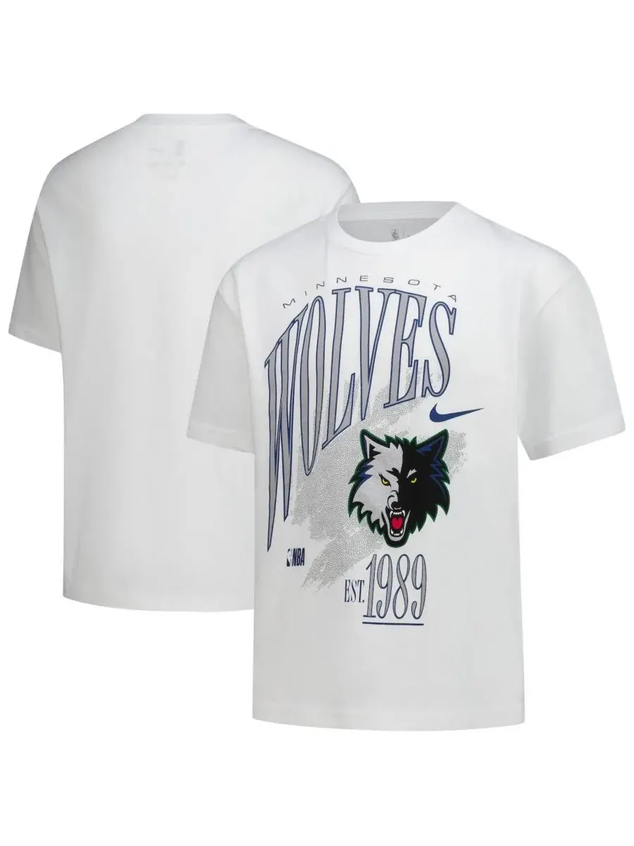 Футболка с принтом Minnesota Timberwolves Max90 Nike — изображение 1 из 3, белый