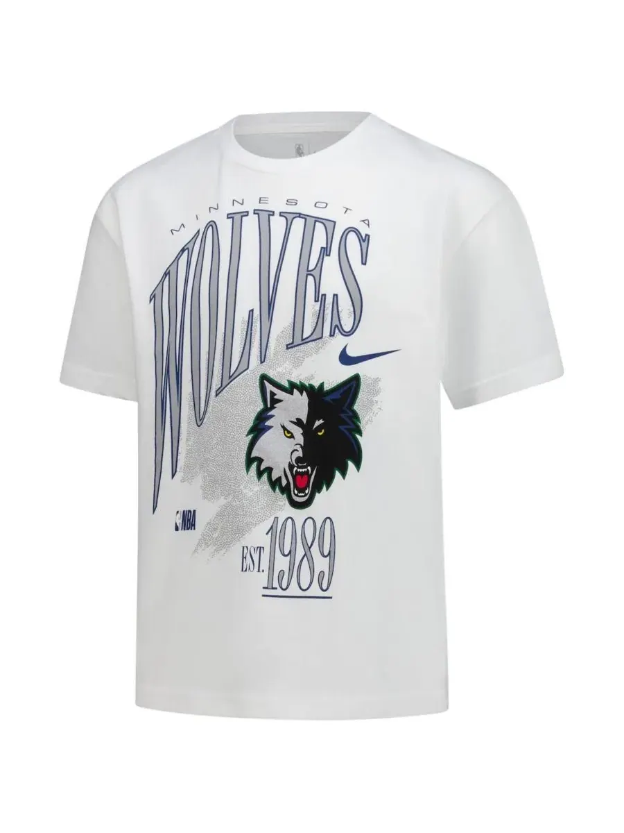 Футболка с принтом Minnesota Timberwolves Max90 Nike — изображение 2 из 3, белый