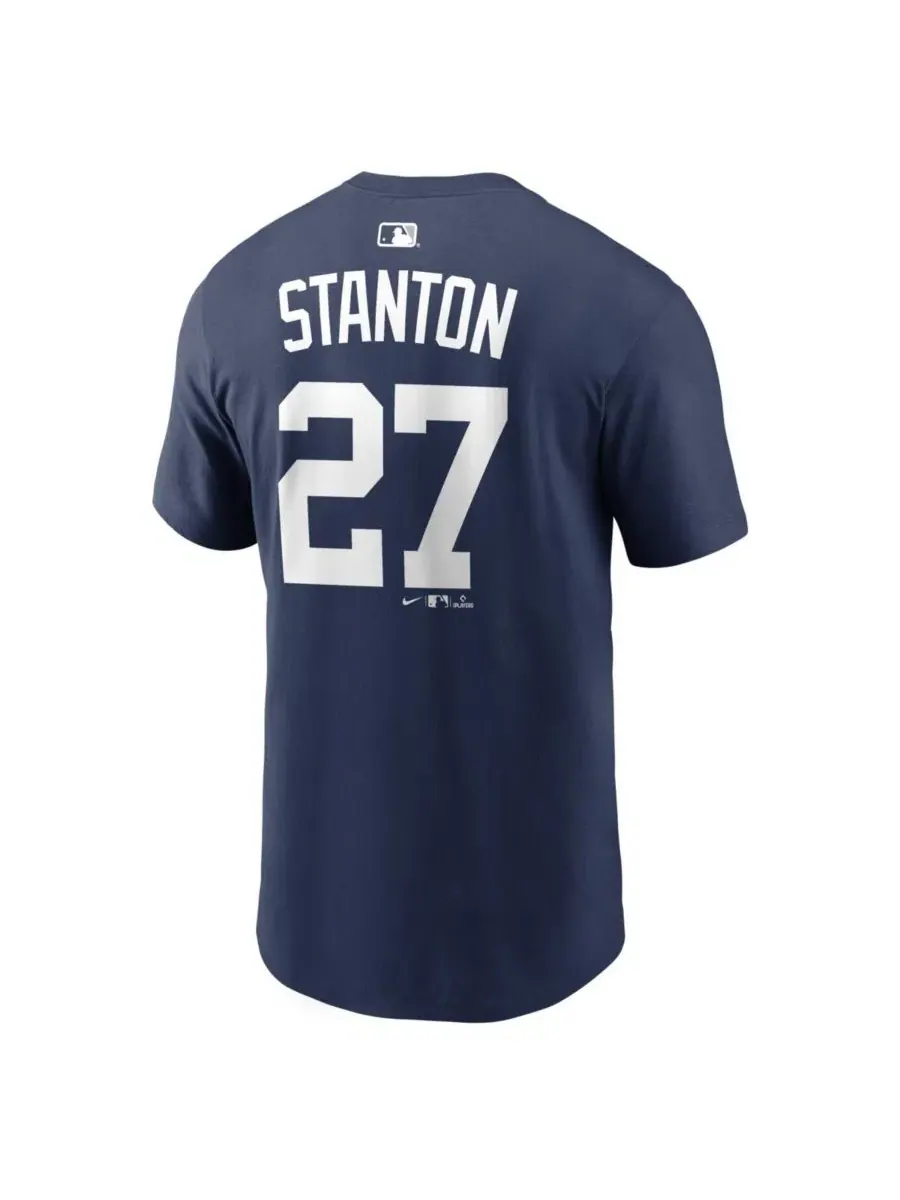 Футболка с именем и номером Giancarlo Stanton Nike — изображение 3 из 3, темно-синий