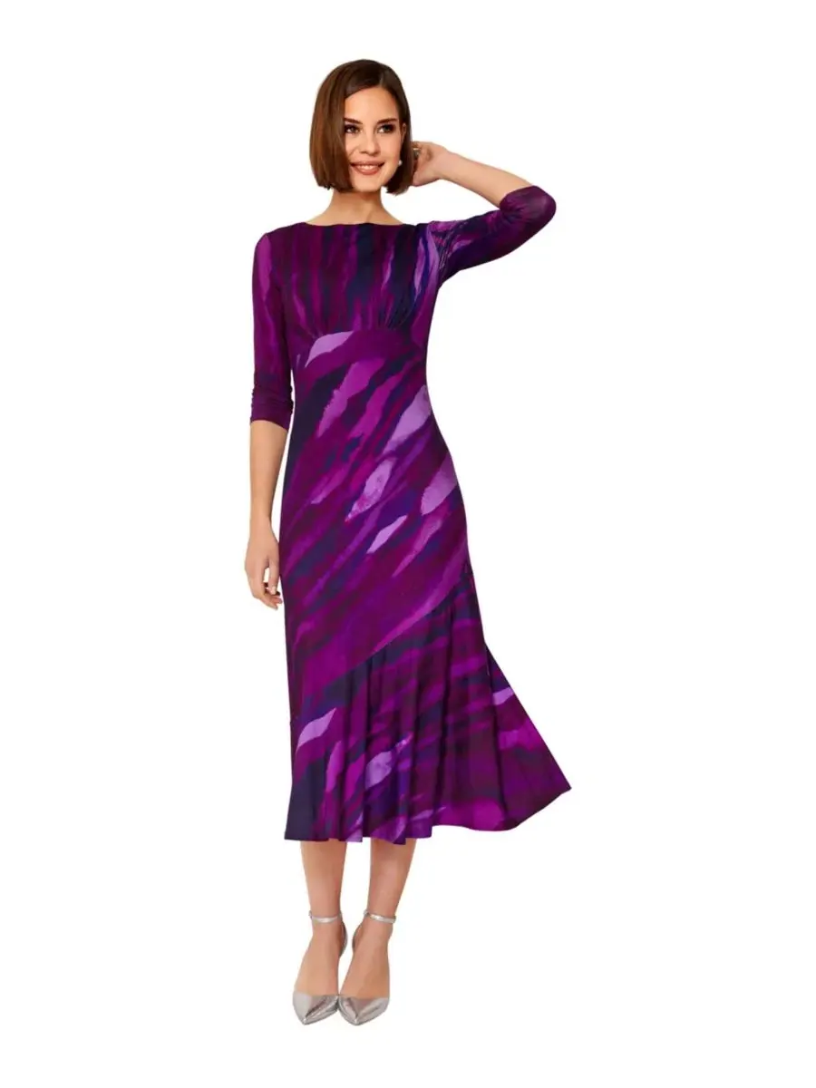 Платье миди с асимметричным кроем Maxine Alie Street London, Vivid Plum