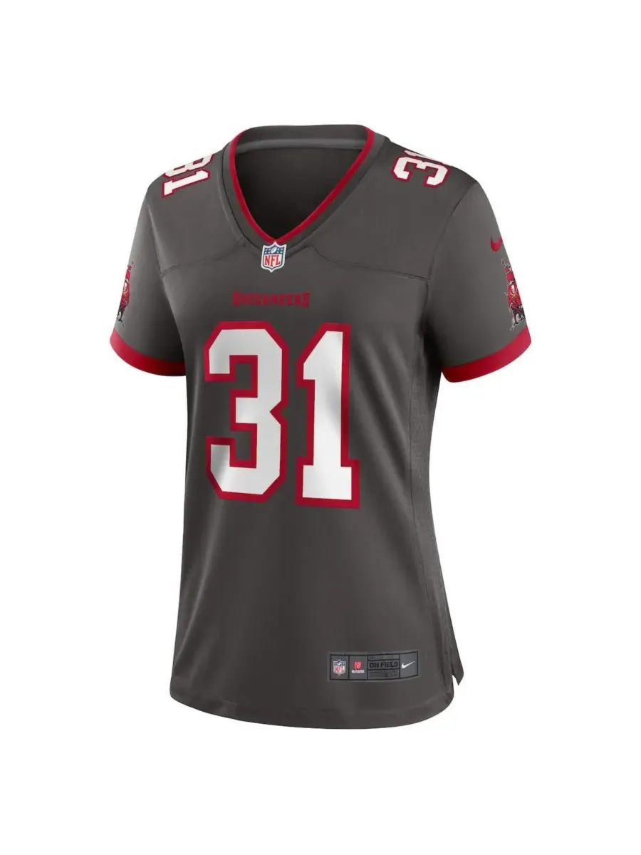 Женская игровая футболка команды Tampa Bay Buccaneers Антуана Уинфилда-младшего из олова Nike — изображение 4 из 5, белый