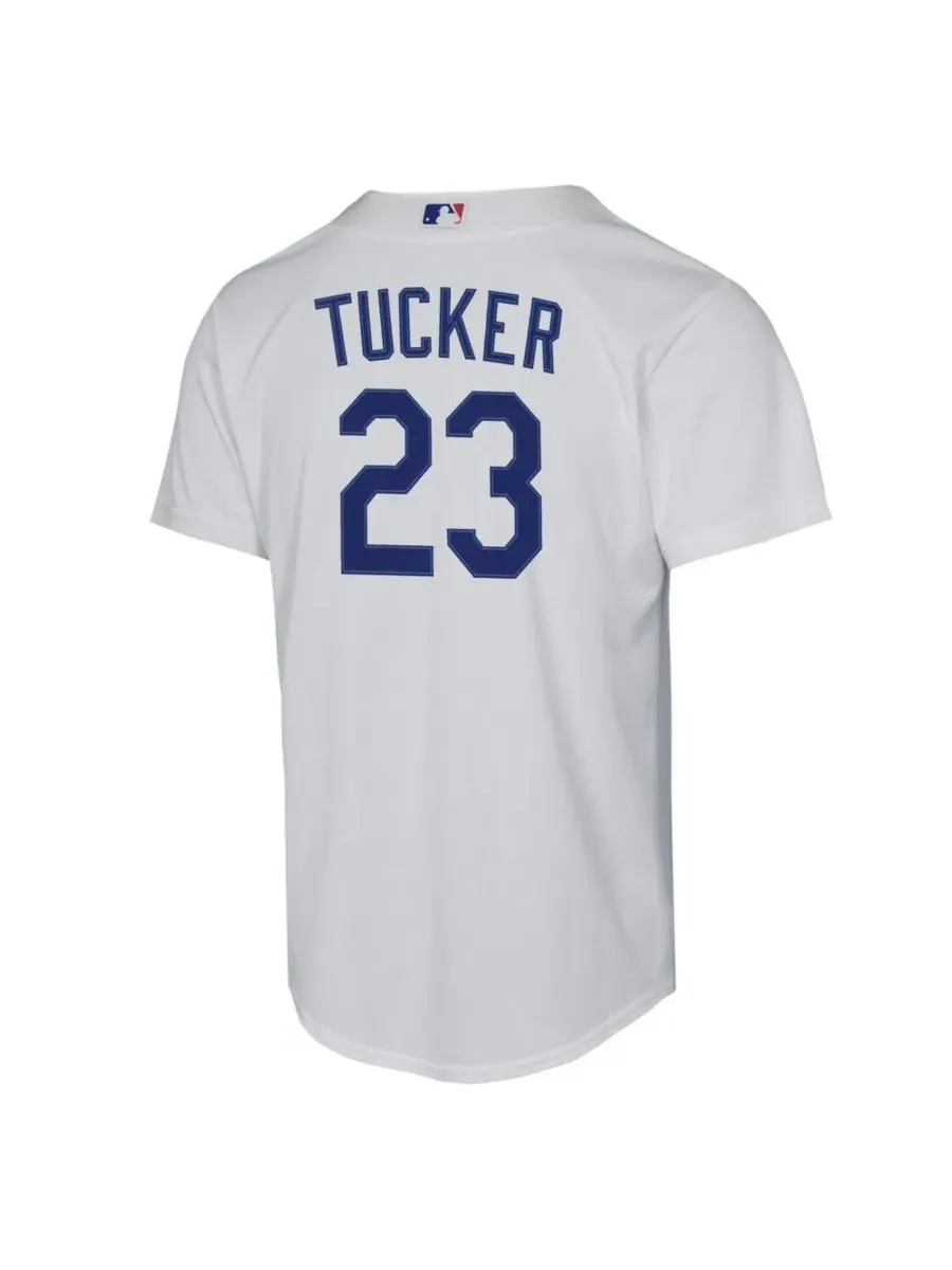 Детская футболка-джерси с длинным рукавом Kyle Tucker White Los Angeles Dodgers Nike — изображение 3 из 3, белый