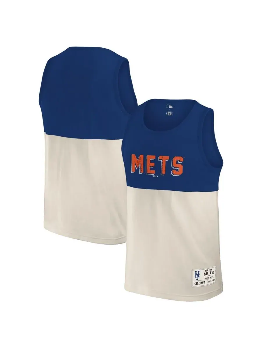 Мужская майка Darius Rucker Collection от New York Mets с цветными блоками Fanatics — изображение 1 из 3, королевский