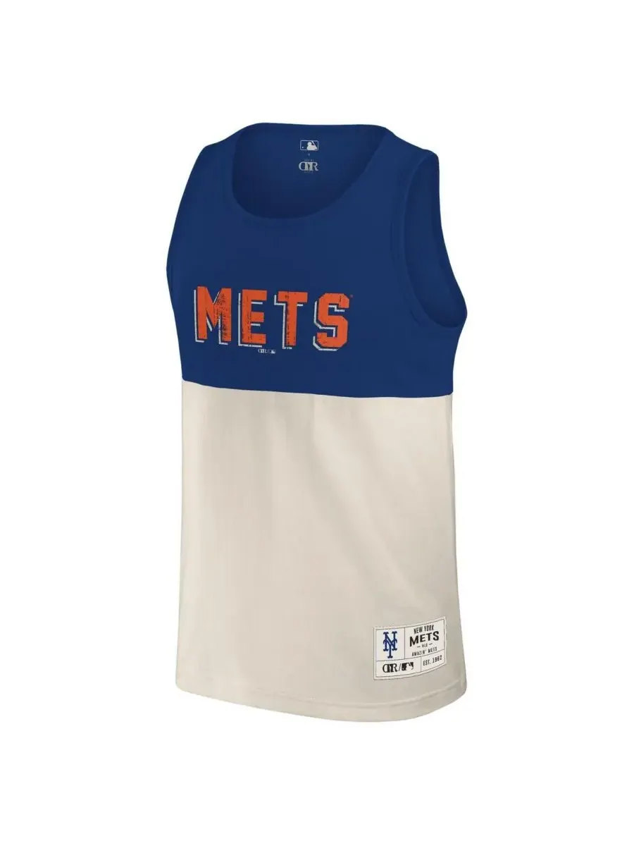 Мужская майка Darius Rucker Collection от New York Mets с цветными блоками Fanatics — изображение 3 из 3, королевский