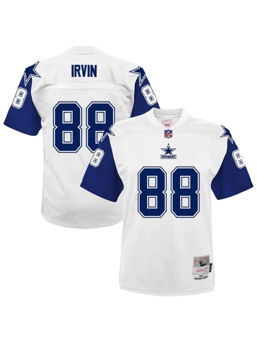 Детская футболка Майкла Ирвина Уайта, альтернативная версия футболки Dallas Cowboys 1994 года, для — изображение 1 из 3