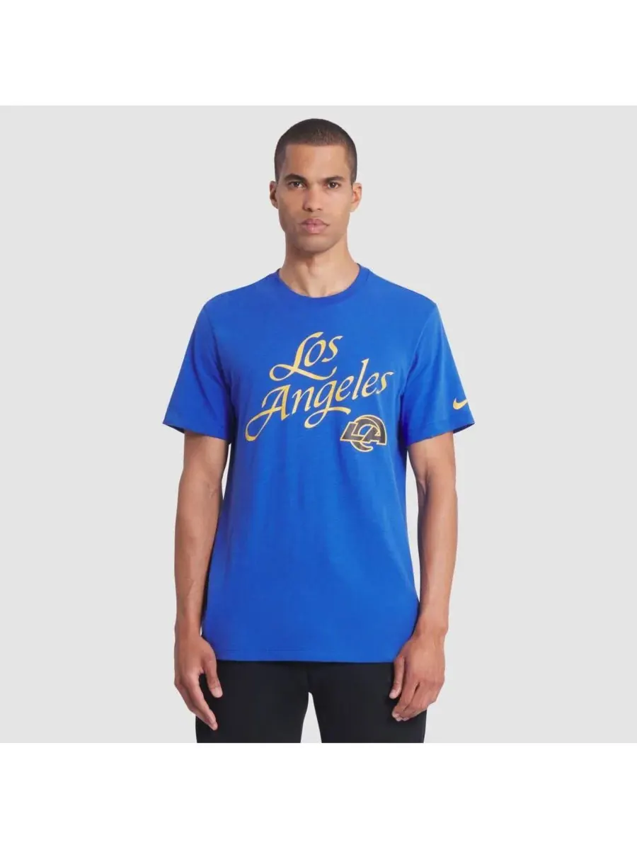 Мужская футболка Royal Los Angeles Rams 2025 Rivalries Collection Slub Dri-FIT Nike — изображение 1 из 3, королевский
