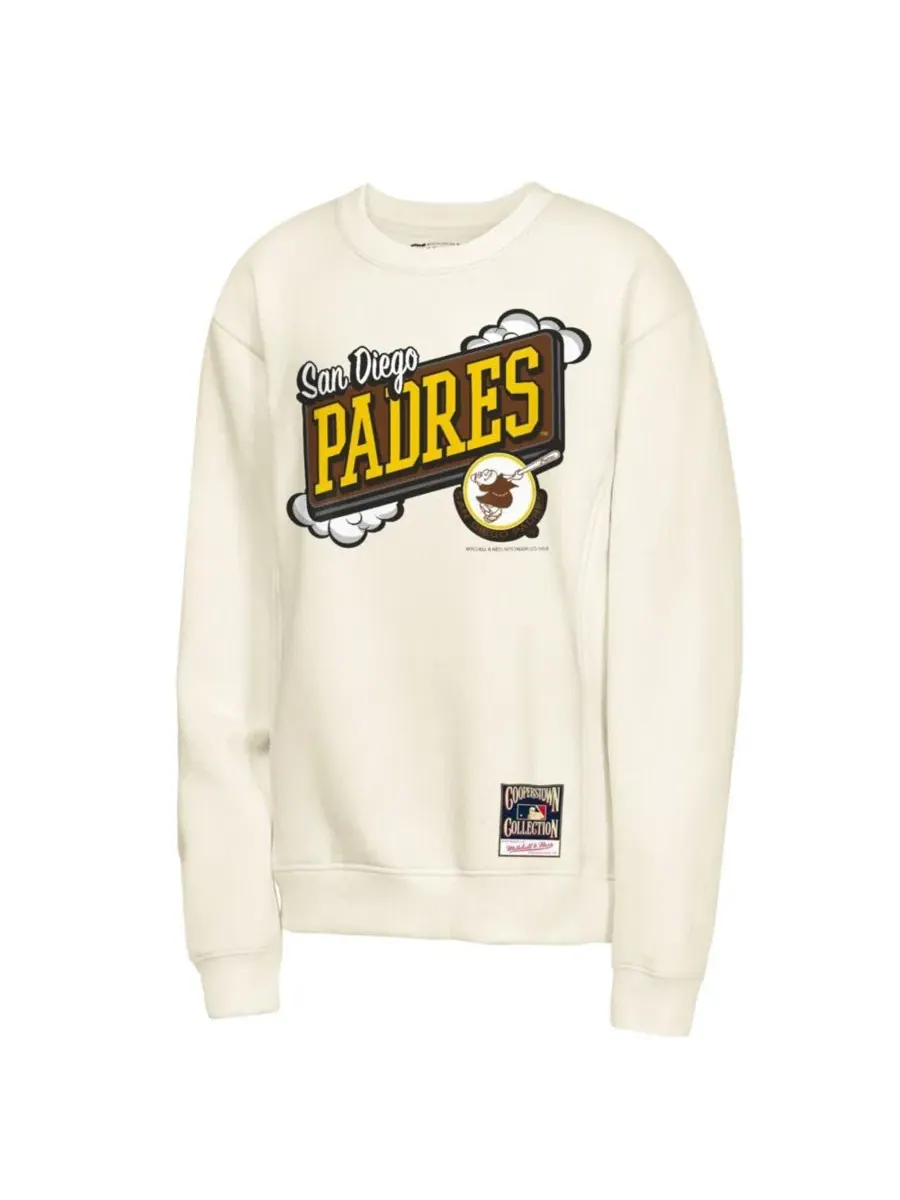 Свитшот Retro Billboard с принтом San Diego Padres Mitchell & Ness — изображение 3 из 3, прозрачный