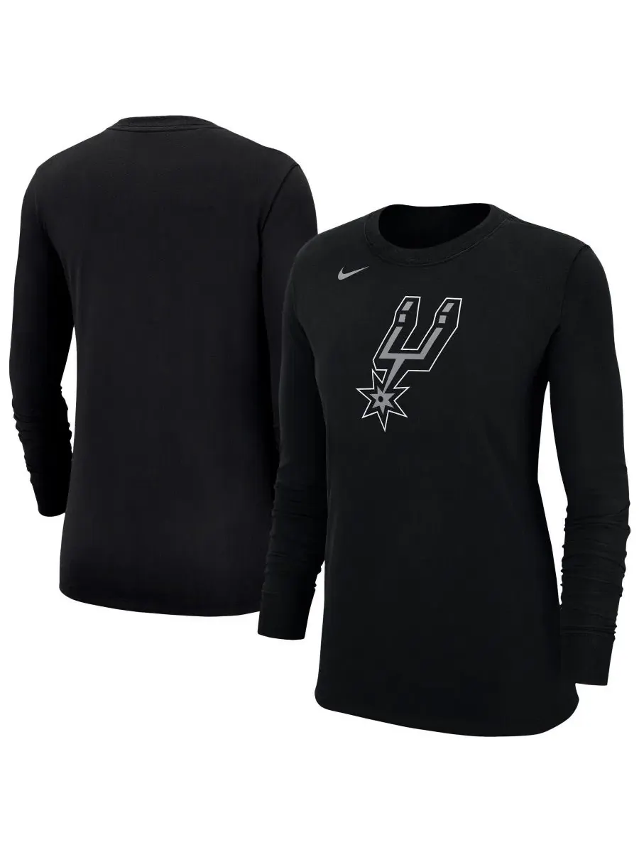 Лонгслив Nike с принтом San Antonio Spurs — изображение 1 из 3, черный