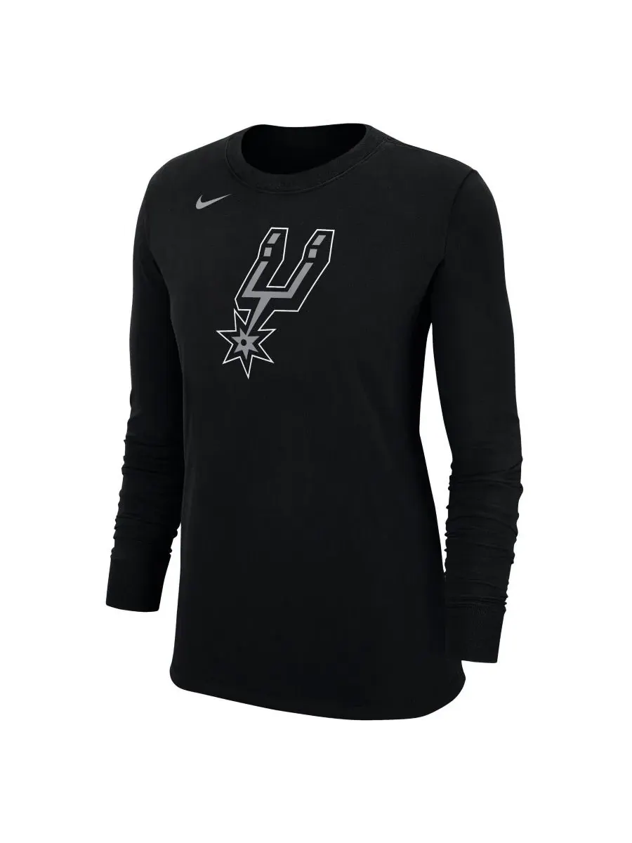 Лонгслив Nike с принтом San Antonio Spurs — изображение 2 из 3, черный