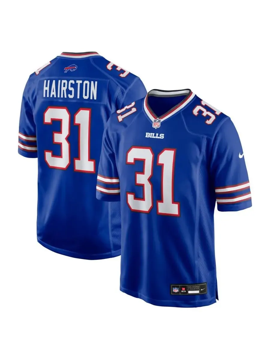 Мужская игровая футболка Maxwell Hairston Royal Buffalo Bills, выбранная в первом раунде драфта НФЛ — изображение 1 из 5
