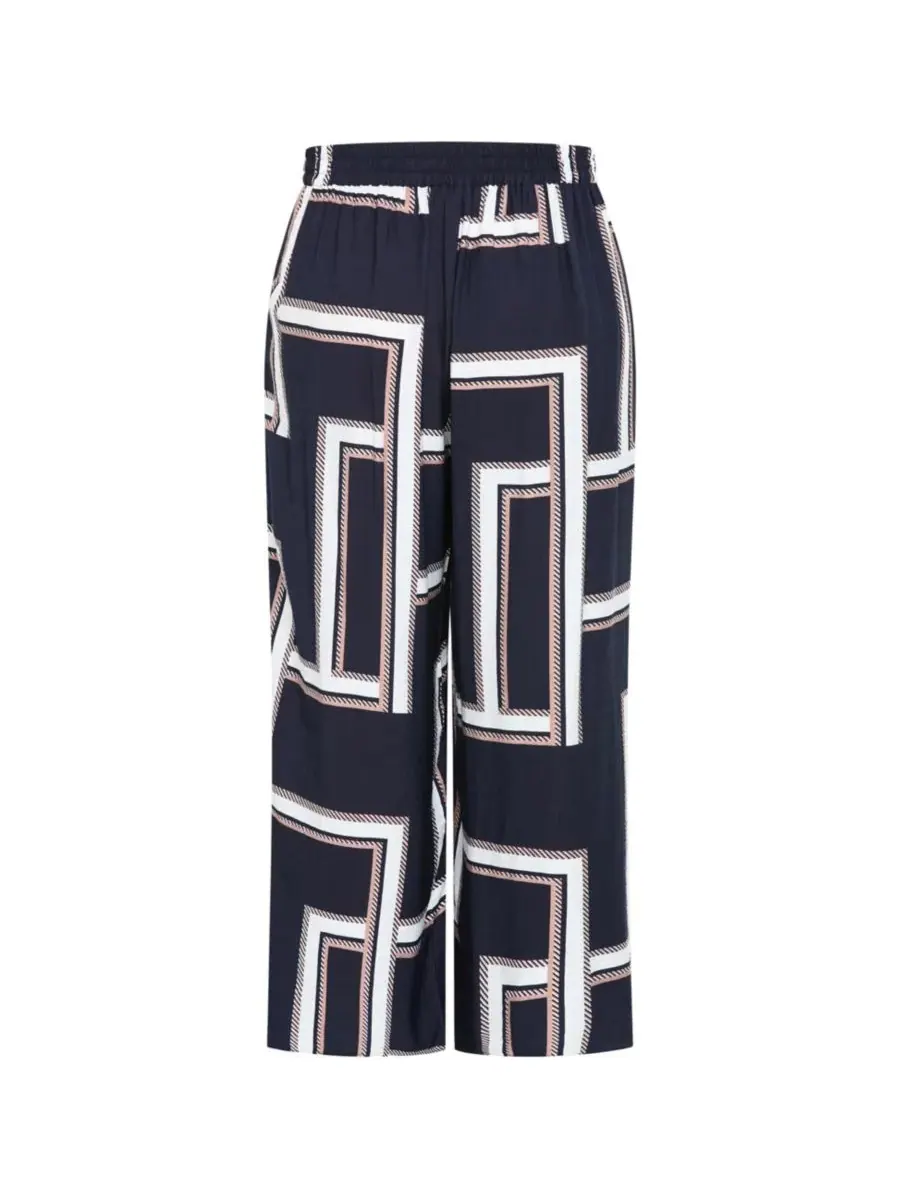 Женские брюки с широкими штанинами и принтом Hallie CITY CHIC, Sleek Stripes — изображение 4 из 5