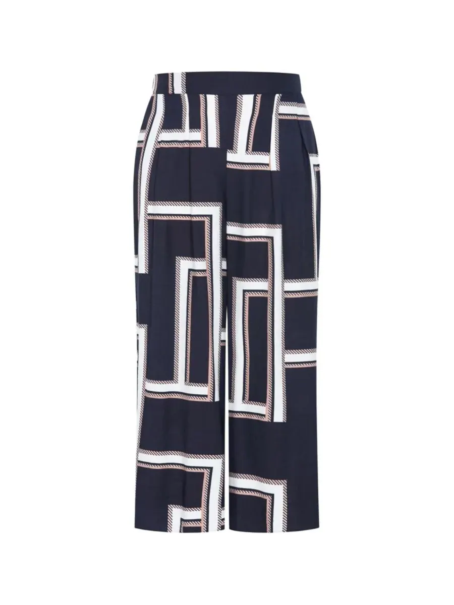 Женские брюки с широкими штанинами и принтом Hallie CITY CHIC, Sleek Stripes — изображение 5 из 5