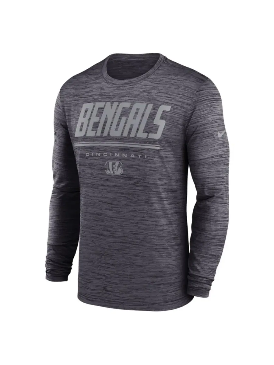 Футболка с длинным рукавом Dri-FIT Sideline Offensive Transition Velocity Nike — изображение 2 из 3, черный