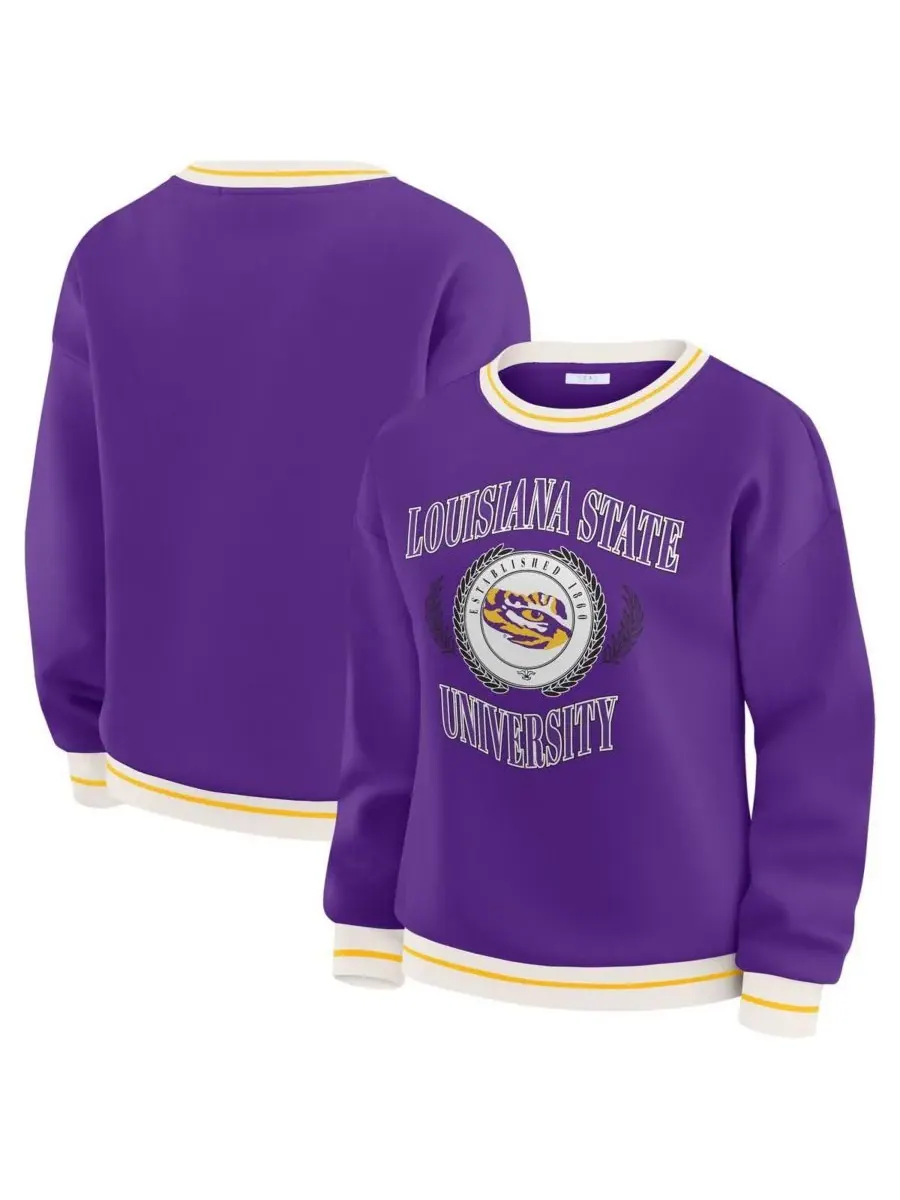 WEAR by Erin Andrews Женская фиолетовая толстовка с эмблемой команды LSU Tigers — изображение 1 из 5, фиолетовый
