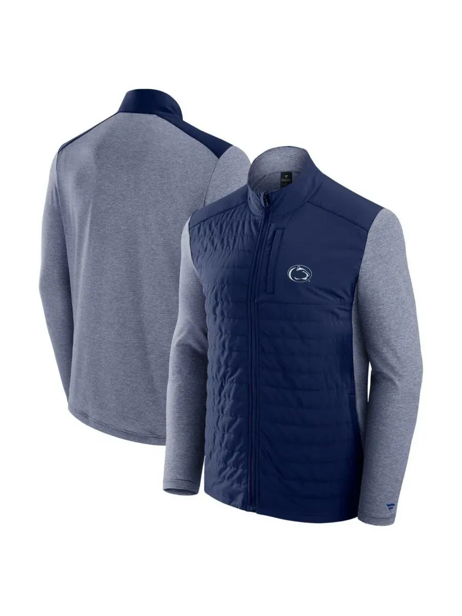 Fanatics Мужская темно-синяя куртка на молнии с логотипом команды Penn State Nittany Lions — изображение 1 из 3, темно-синий