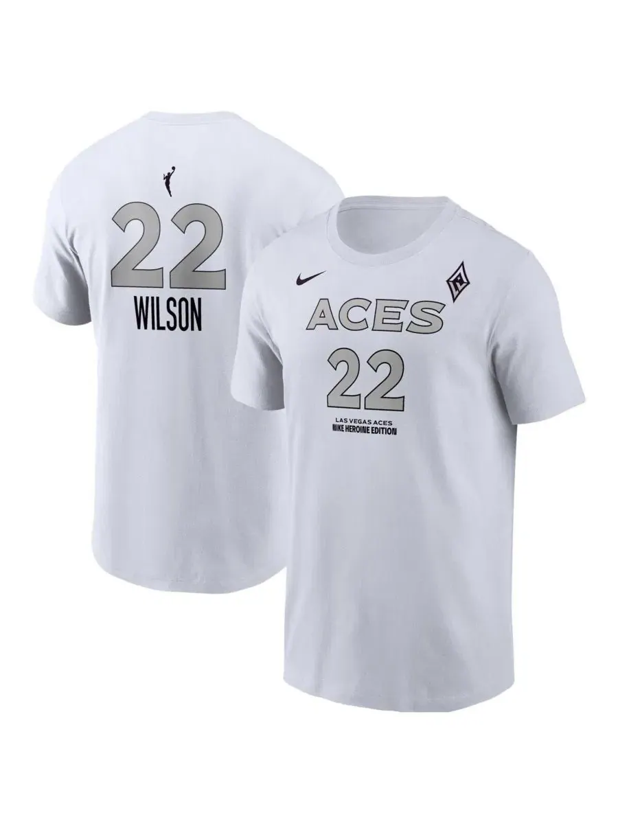 Футболка с принтом A'ja Wilson Heroine Edition Nike — изображение 1 из 3, белый