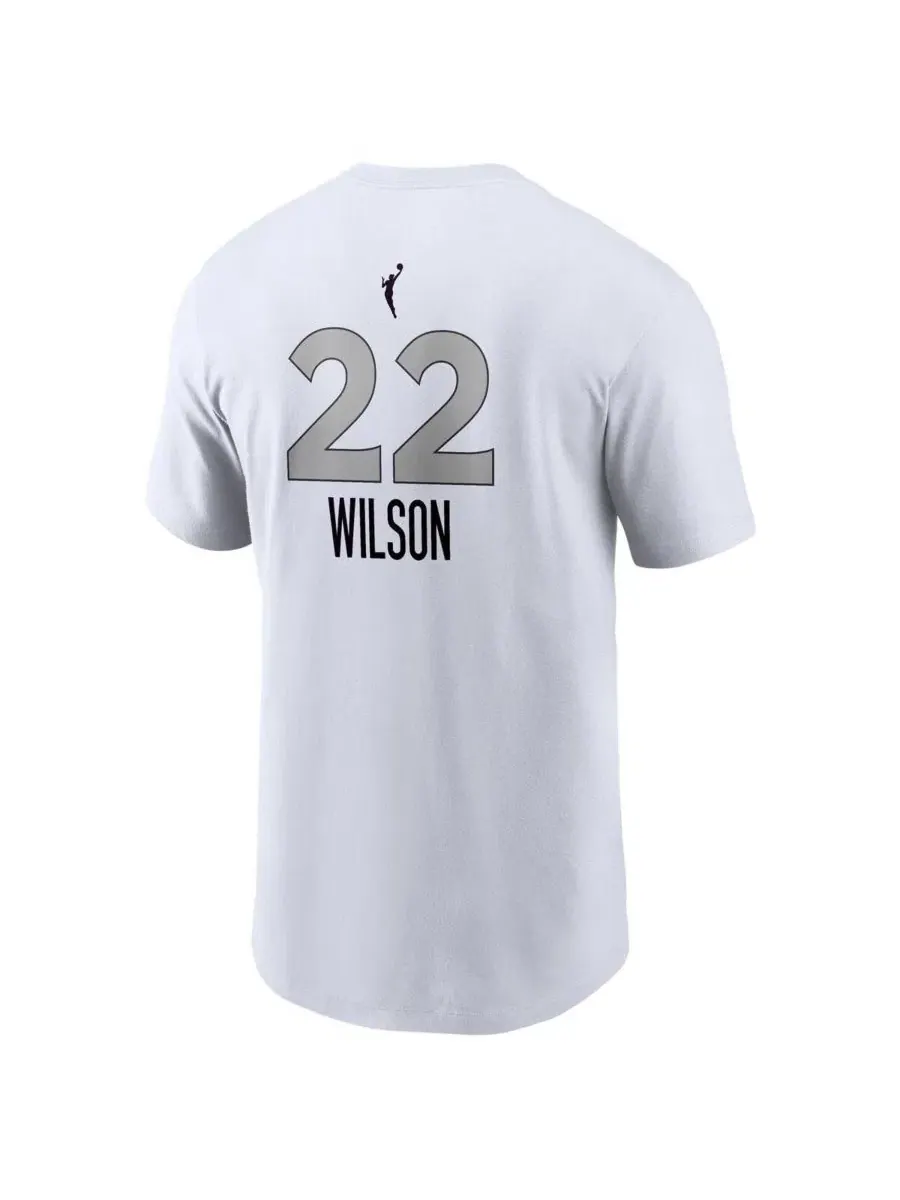 Футболка с принтом A'ja Wilson Heroine Edition Nike — изображение 3 из 3, белый