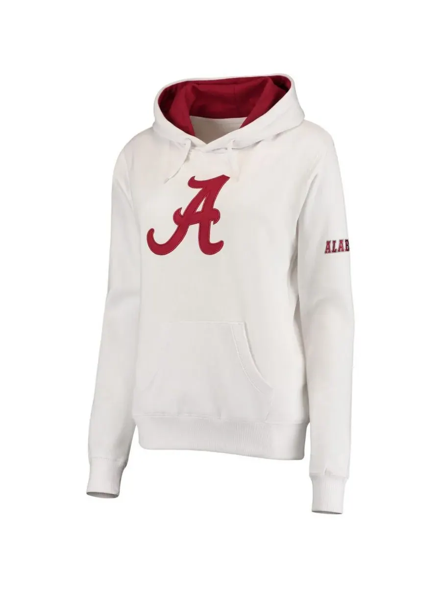 Stadium Athletic Женская белая толстовка с большим логотипом команды Alabama Crimson Tide — изображение 1 из 3, белый