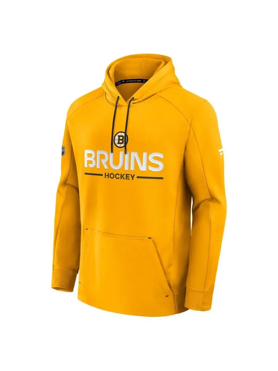 Мужская золотая толстовка Boston Bruins Authentic Pro Rink Fanatics — изображение 2 из 3, золото