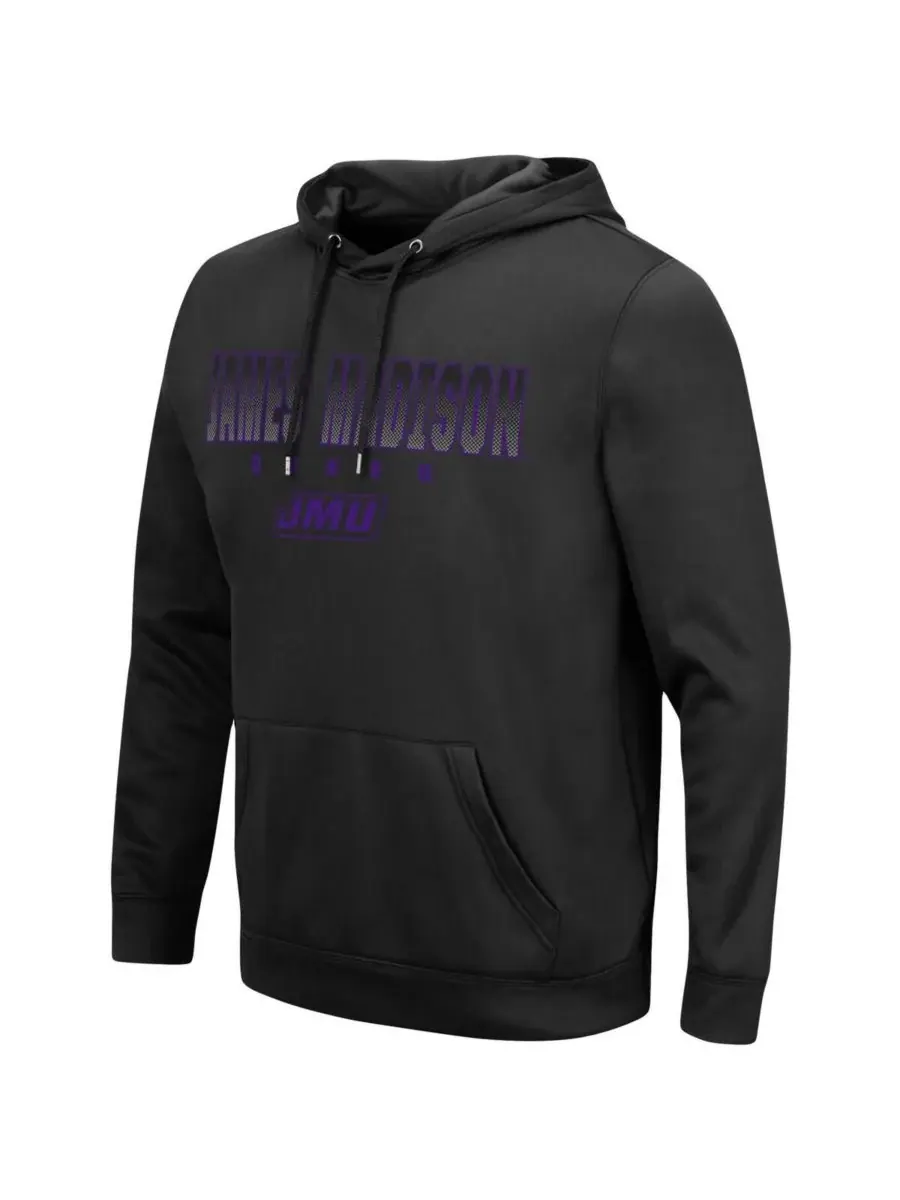 Colosseum Мужская черная толстовка с капюшоном James Madison Dukes Blackout 3.0 — изображение 2 из 3, черный