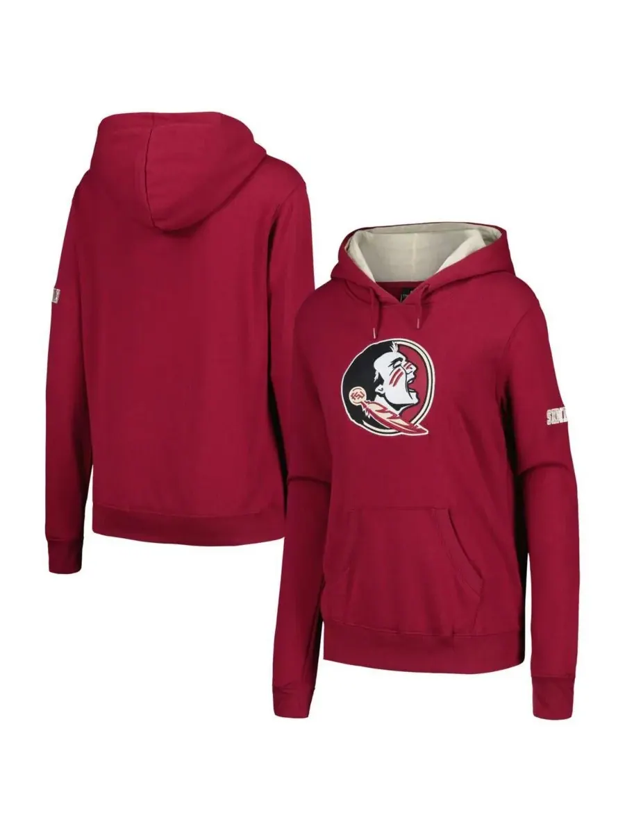 Женская спортивная толстовка Stadium Athletic Garnet Florida State Seminoles с большим логотипом — изображение 1 из 3, гранат