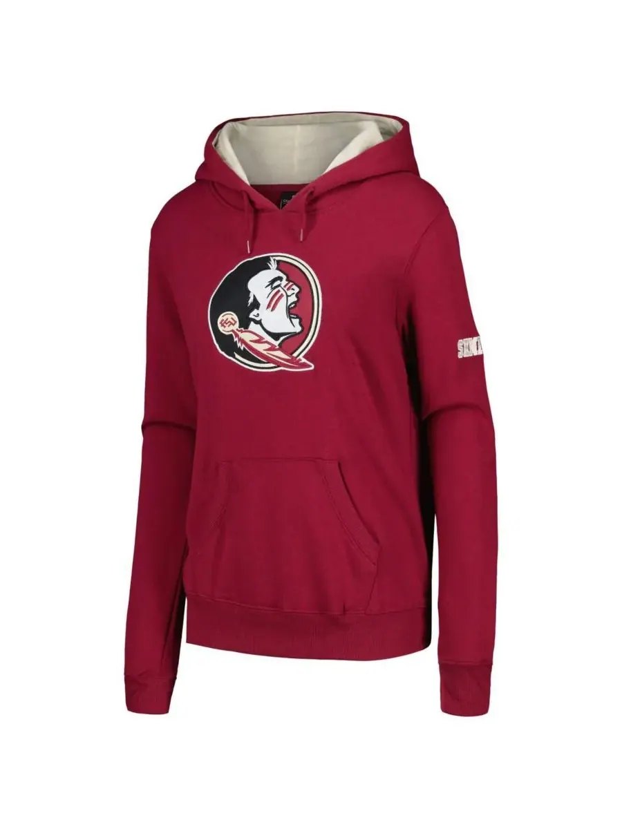 Женская спортивная толстовка Stadium Athletic Garnet Florida State Seminoles с большим логотипом — изображение 2 из 3, гранат