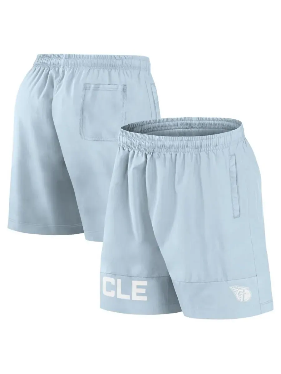 Fanatics Мужские светло-голубые плавательные шорты Cleveland Guardians Elements — изображение 1 из 3, светлый синий