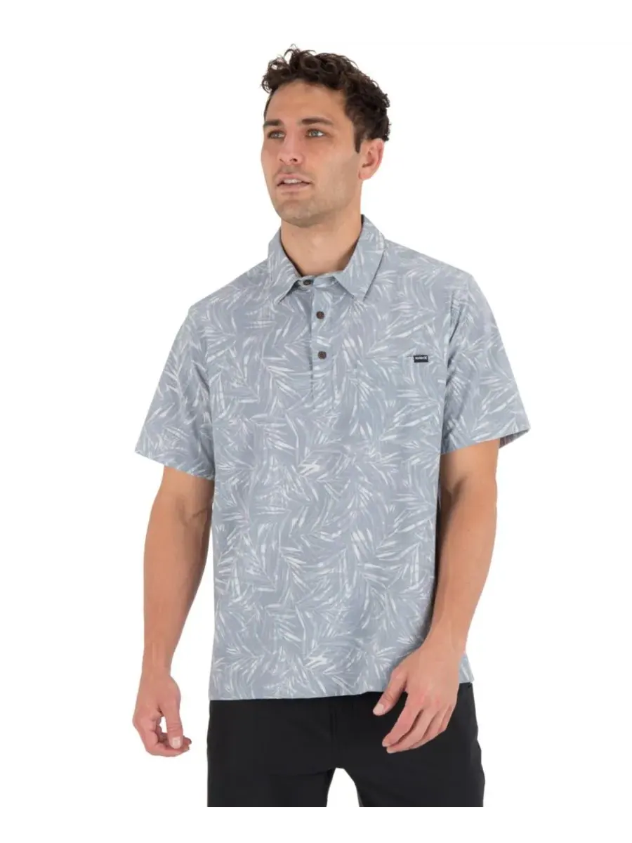 Мужская рубашка с коротким рукавом Newport Point Collar Hurley, Particle — изображение 1 из 7