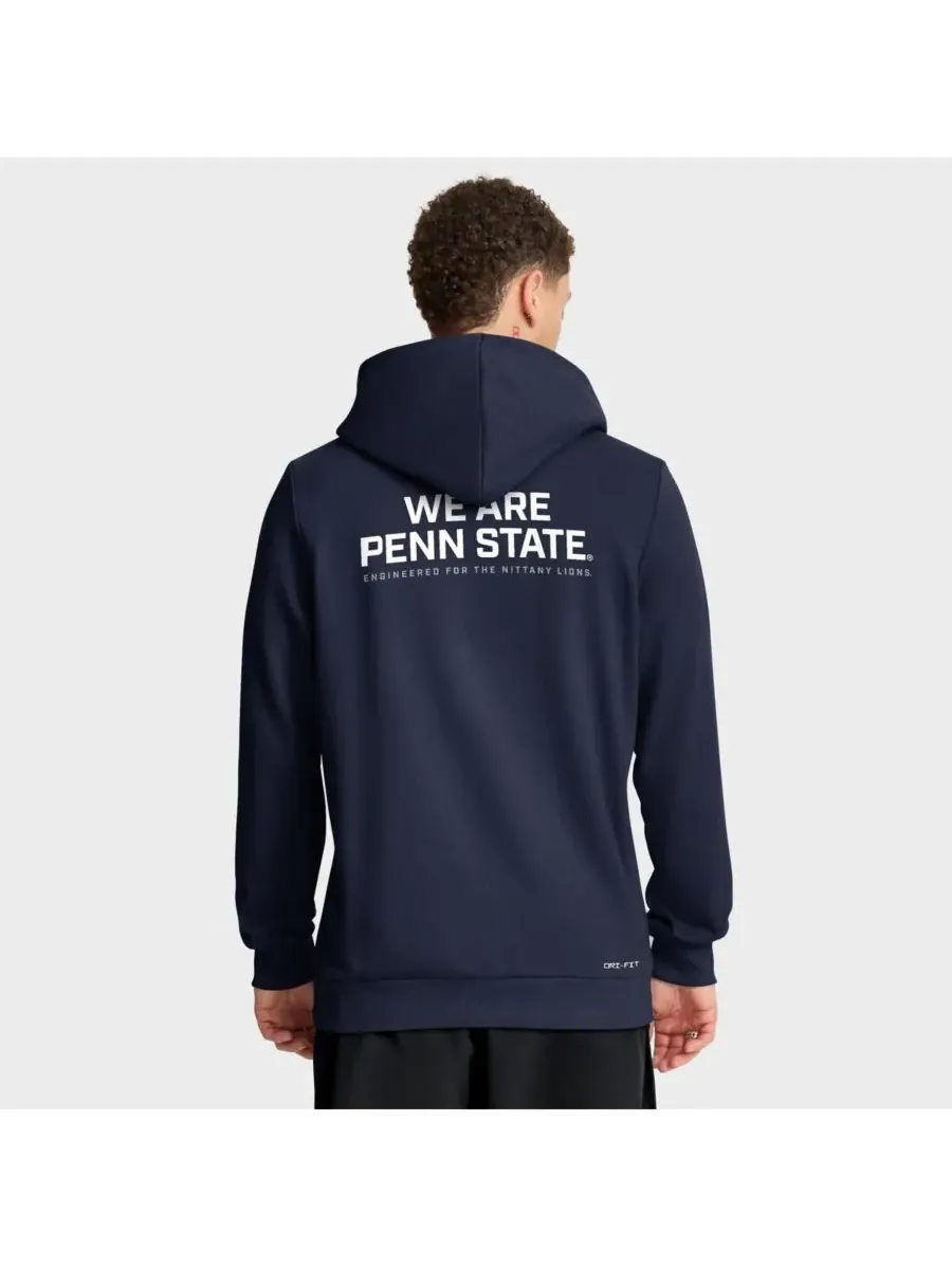 Nike Мужская темно-синяя толстовка на молнии Penn State Nittany Lions 2025 Sideline Performance — изображение 2 из 5