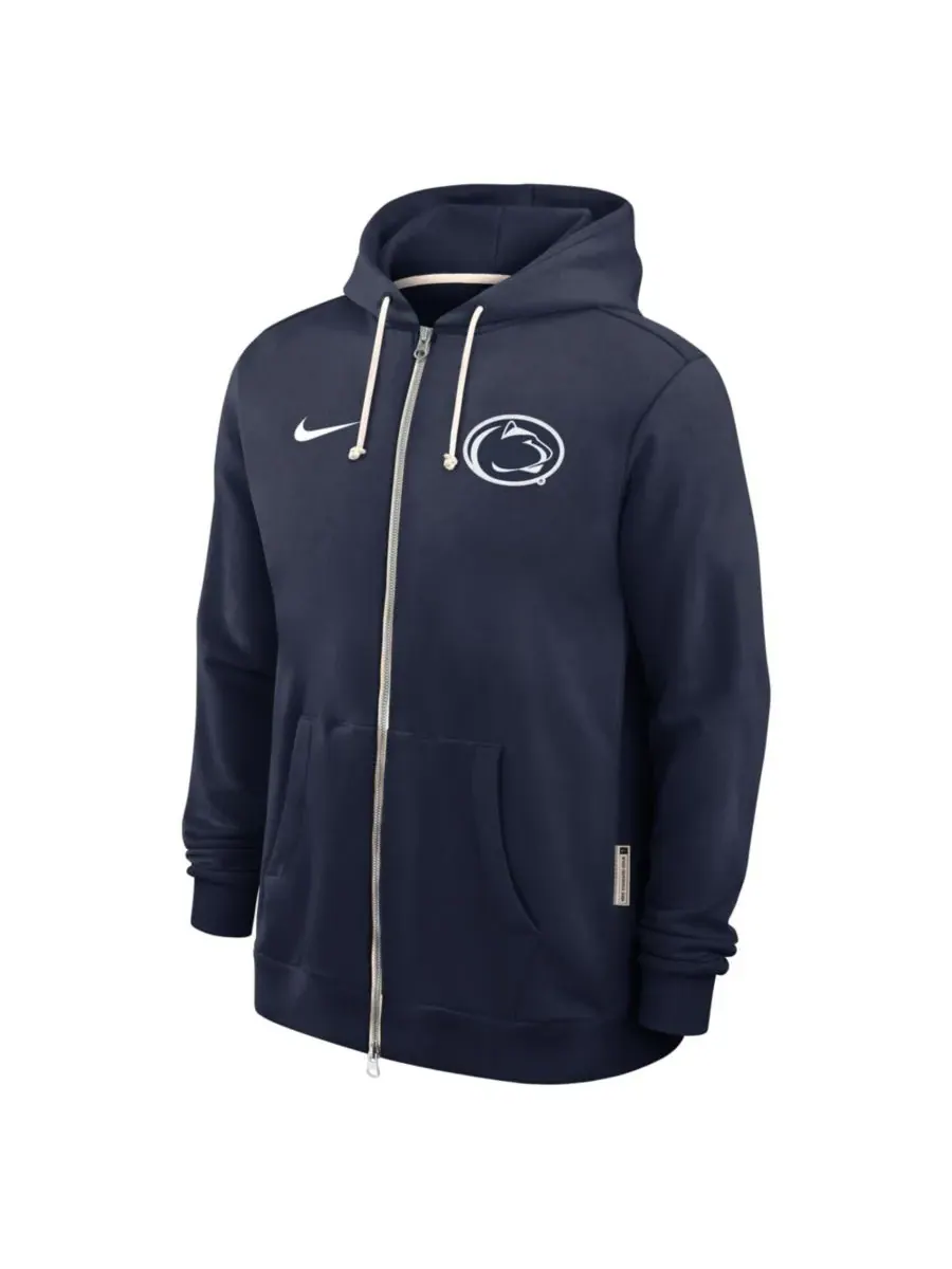 Nike Мужская темно-синяя толстовка на молнии Penn State Nittany Lions 2025 Sideline Performance — изображение 5 из 5