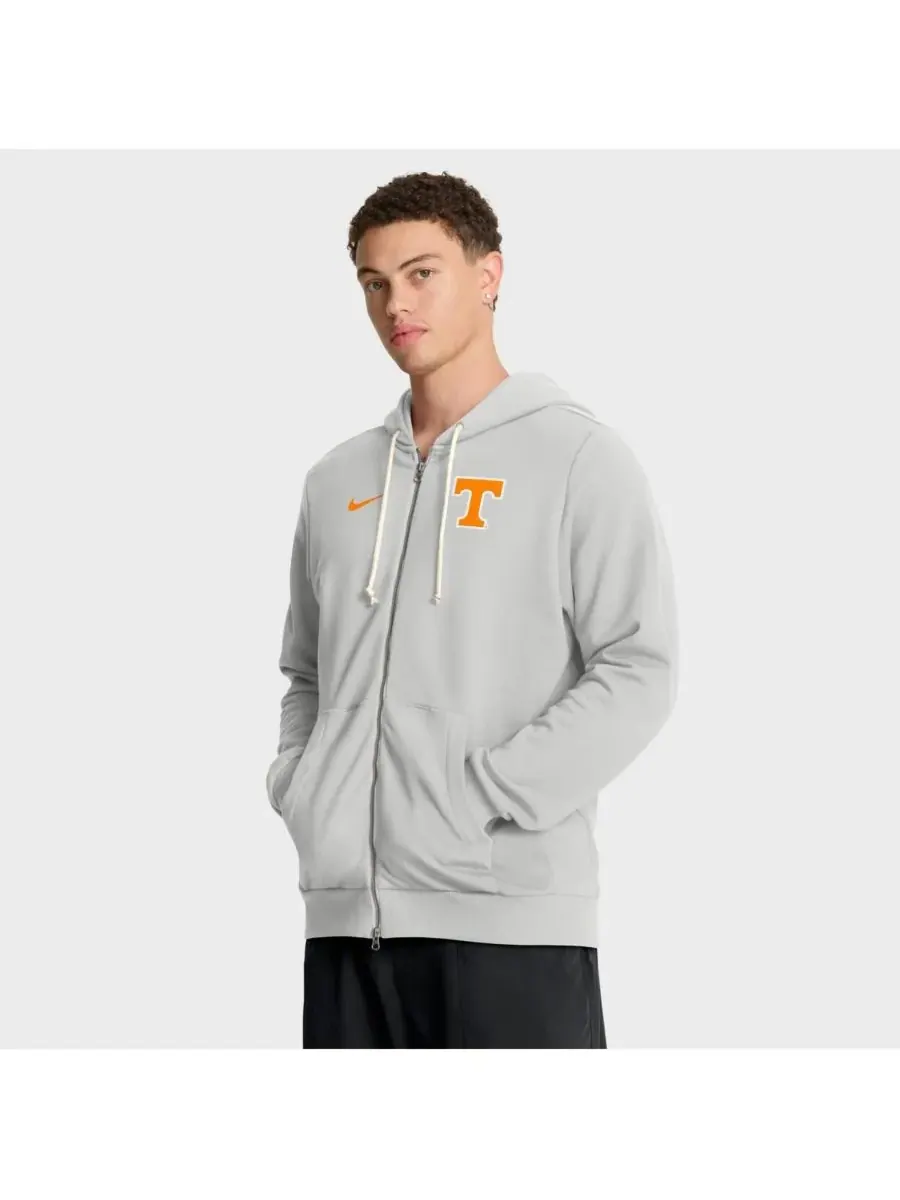 Nike Мужская серая толстовка на молнии Tennessee Volunteers 2025 Sideline Standard Issue Dri-FIT — изображение 1 из 5, серый