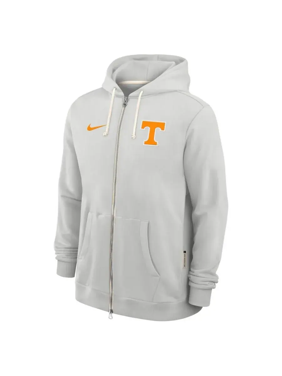 Nike Мужская серая толстовка на молнии Tennessee Volunteers 2025 Sideline Standard Issue Dri-FIT — изображение 4 из 5, серый
