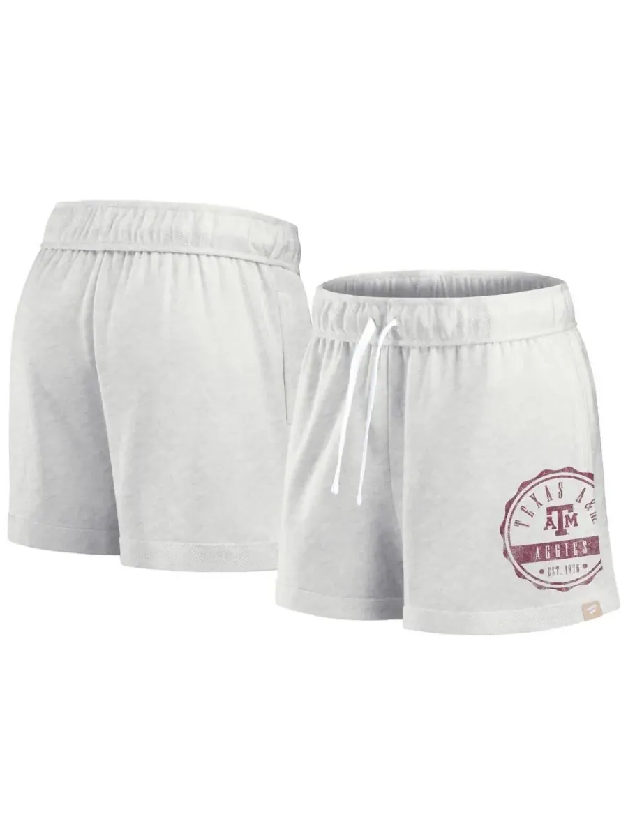 Fanatics Женская футболка цвета овсянки Texas A&M Aggies Win Badge Shorts — изображение 1 из 3, белый
