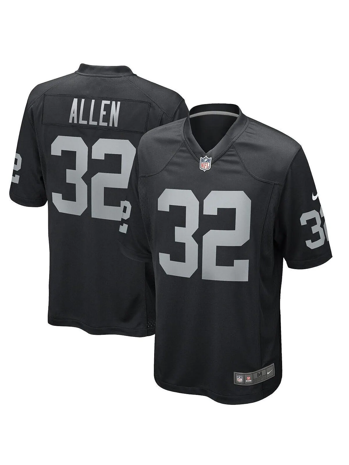 Мужская черная майка для пенсионеров Marcus Allen Las Vegas Raiders Game Nike — изображение 1 из 2, черный