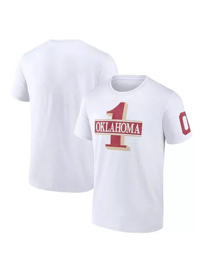 Мужская белая футболка Oklahoma Early One Fan Fanatics — изображение 1 из 3
