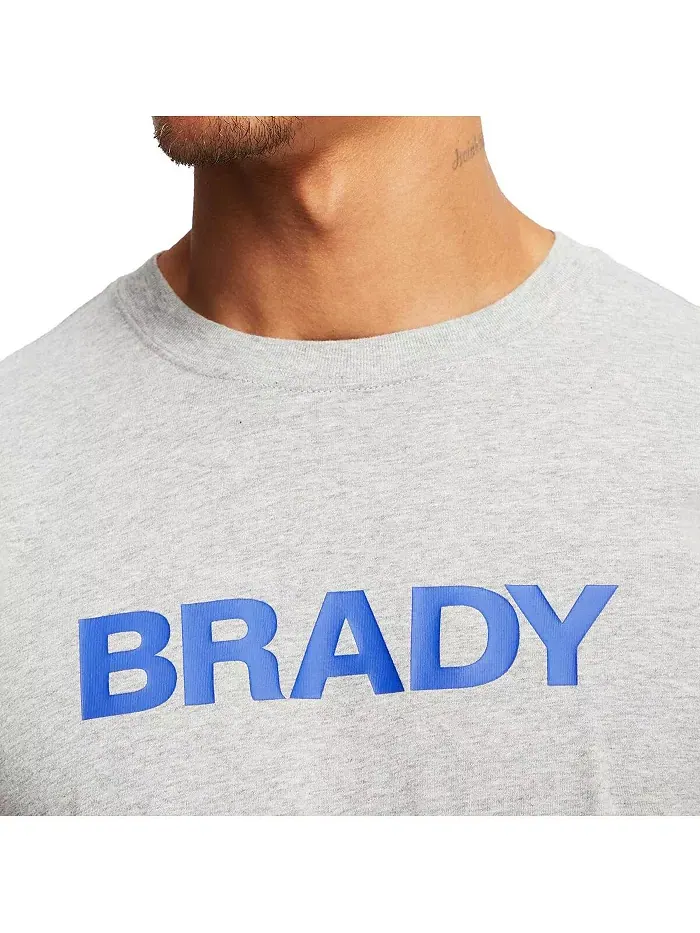 Мужская серая футболка с длинным рукавом и надписью Wordmark BRADY — изображение 4 из 4
