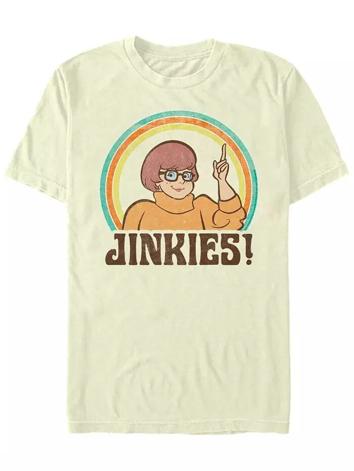 Мужская футболка с коротким рукавом Scooby-Doo Velma Jinkies Fifth Sun — изображение 1 из 1