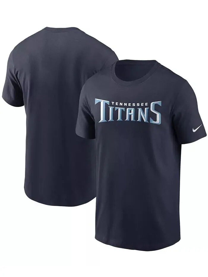 Мужская темно-синяя футболка с надписью Tennessee Titans Team Nike — изображение 1 из 3