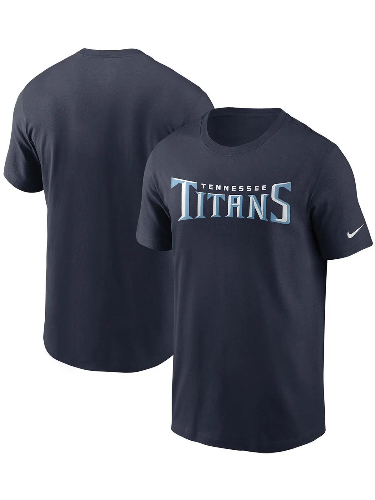 Мужская темно-синяя футболка с надписью Tennessee Titans Team Nike — изображение 1 из 3, темно-синий