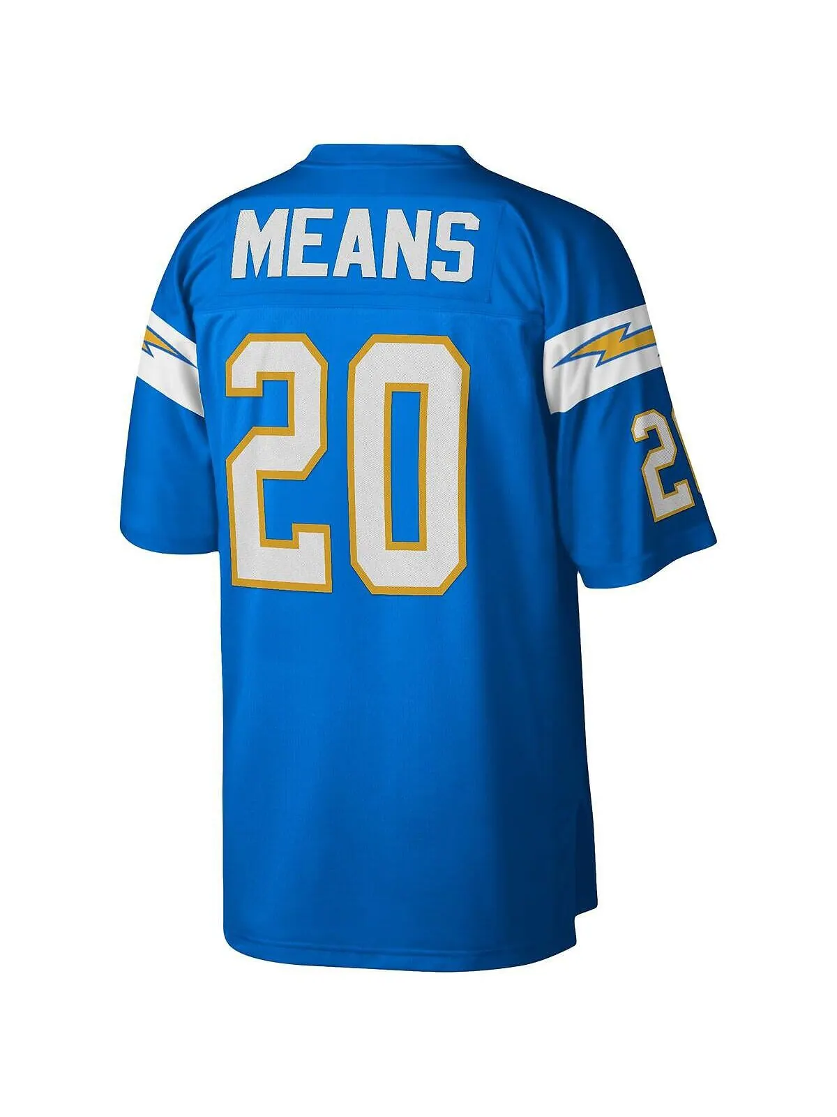 Мужская футболка natrone means powder blue los angeles chargers 1994 legacy, копия джерси Mitchell — изображение 2 из 3