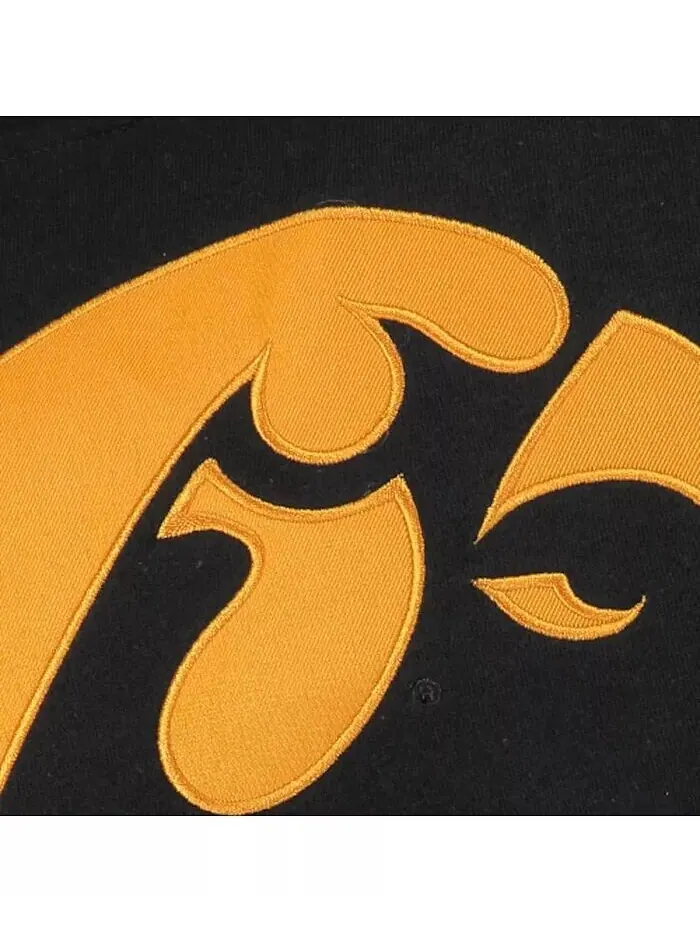 Черный пуловер с капюшоном и большим логотипом Big Boys Iowa Hawkeyes Stadium Athletic — изображение 3 из 3
