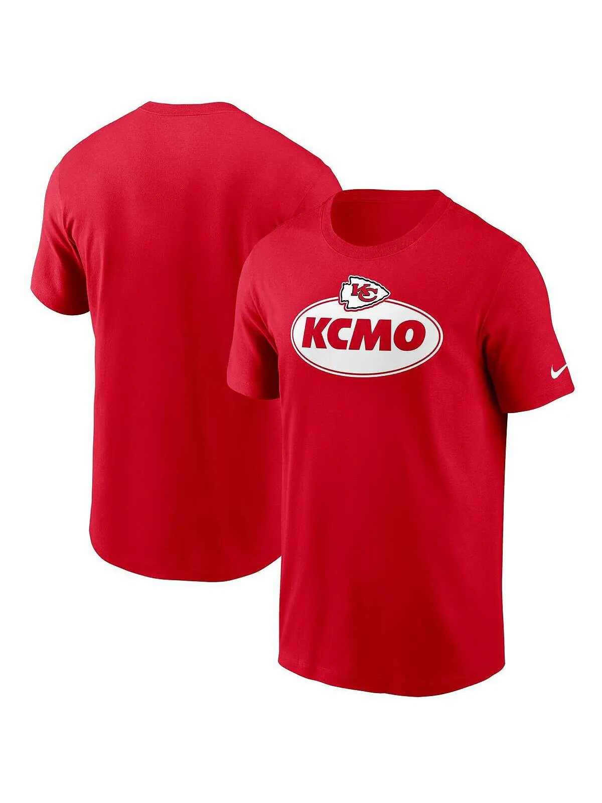 Мужская красная футболка kansas city chiefs hometown collection kcmo Nike — изображение 1 из 3, красный