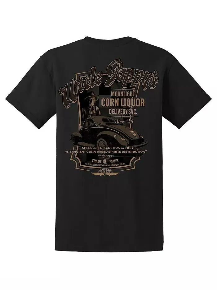 Мужская черная футболка Uncle Pappy Tri-Blend Team Nascar — изображение 2 из 3