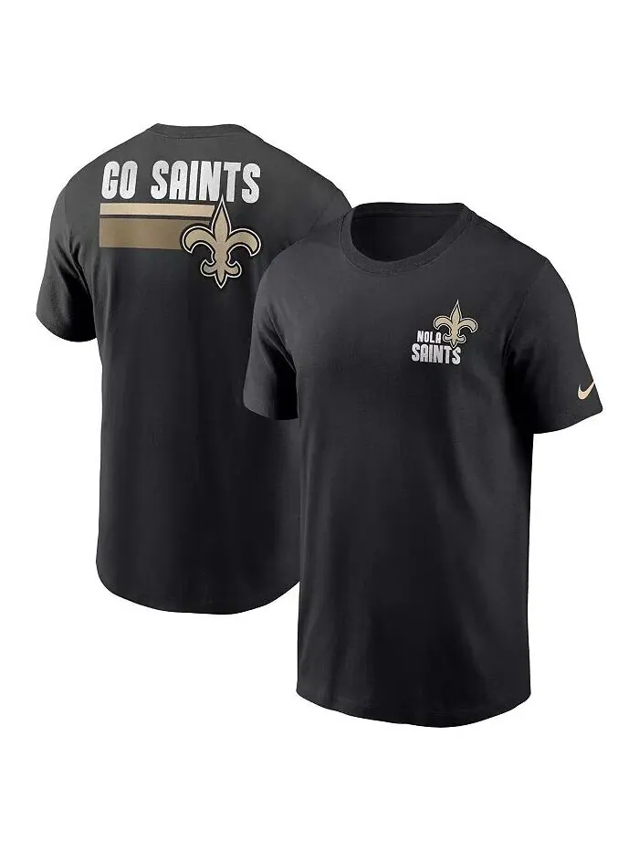 Мужская черная футболка New Orleans Saints Blitz Essential Nike — изображение 1 из 1
