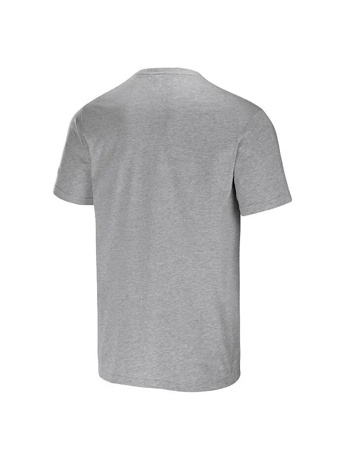 Мужская футболка Darius Rucker Collection от Heather Grey Milwaukee Brewers Henley Fanatics — изображение 3 из 3, серый