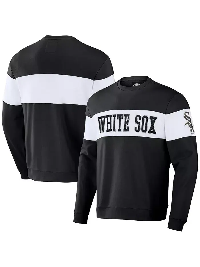 Мужской полосатый свитшот Darius Rucker Collection by Black Chicago White Sox Fanatics — изображение 1 из 3