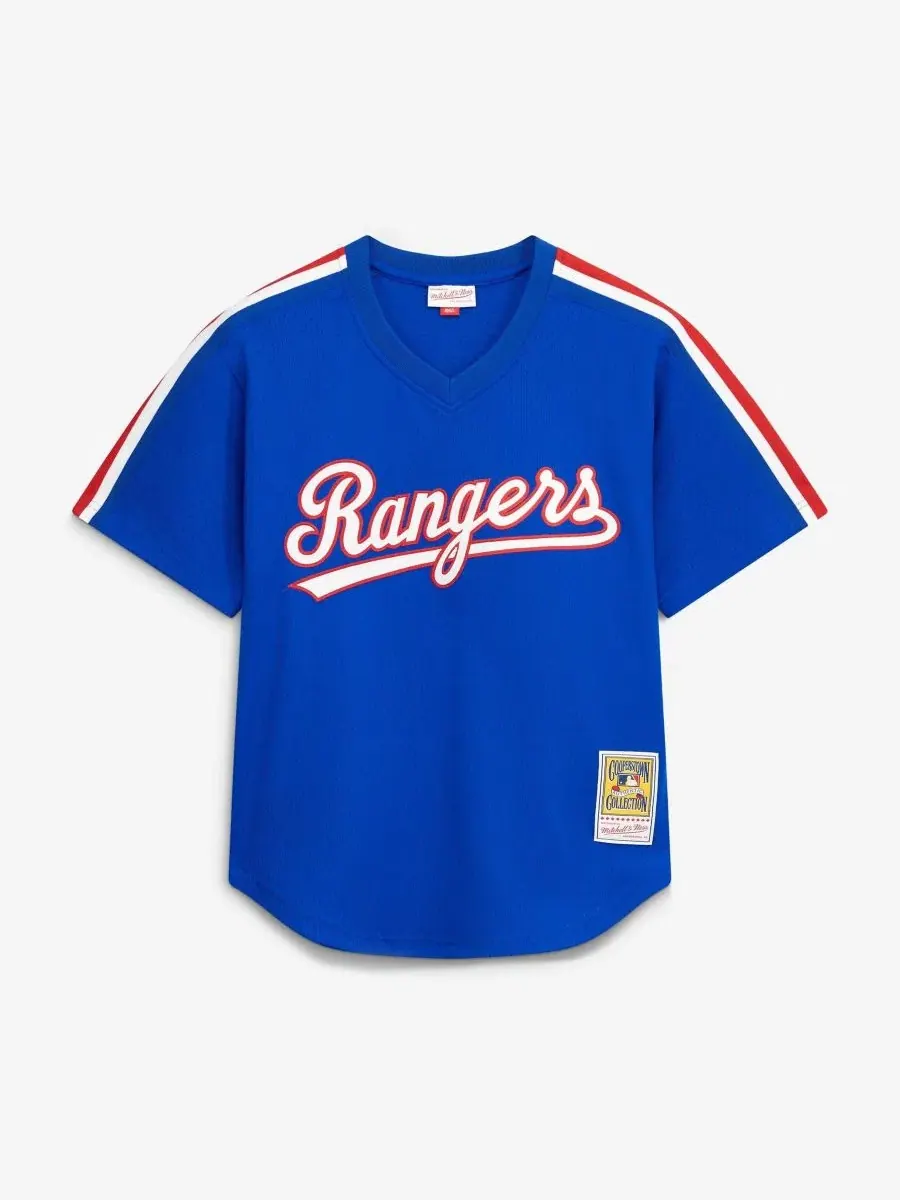 Мужская бейсбольная тренировочная джерси Nolan Ryan Royal Texas Rangers Cooperstown Mesh Batting — изображение 2 из 7