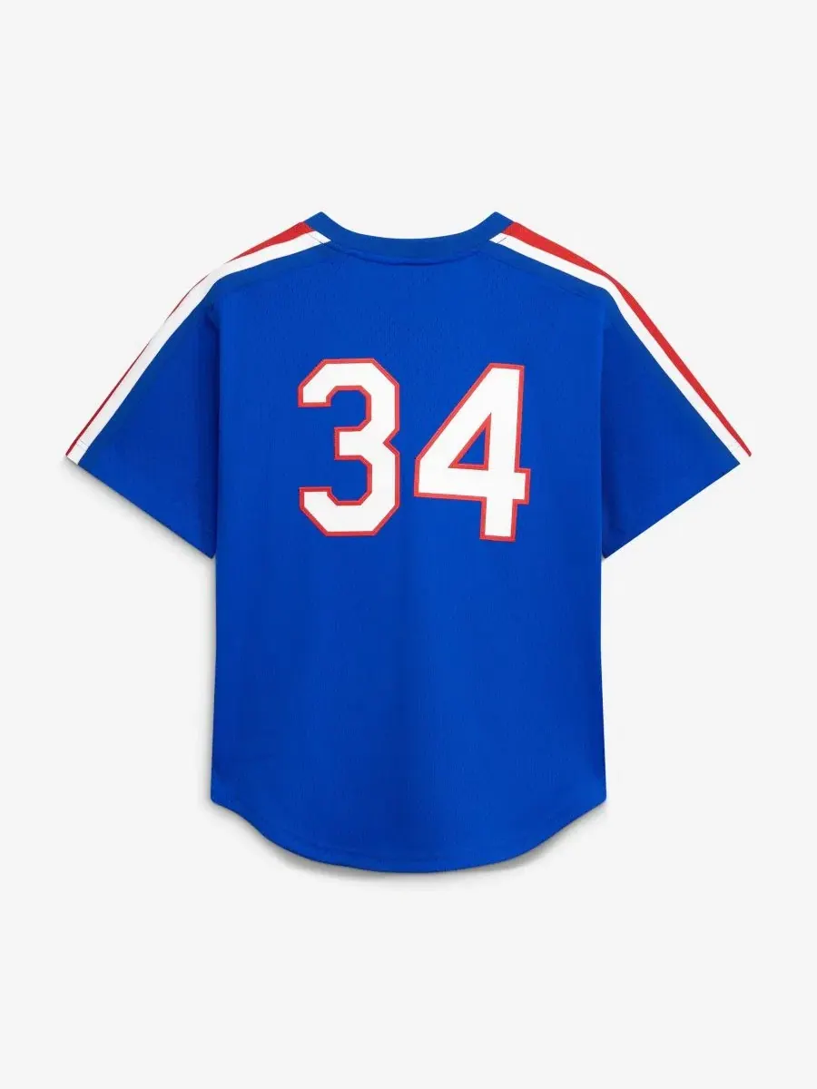 Мужская бейсбольная тренировочная джерси Nolan Ryan Royal Texas Rangers Cooperstown Mesh Batting — изображение 3 из 7
