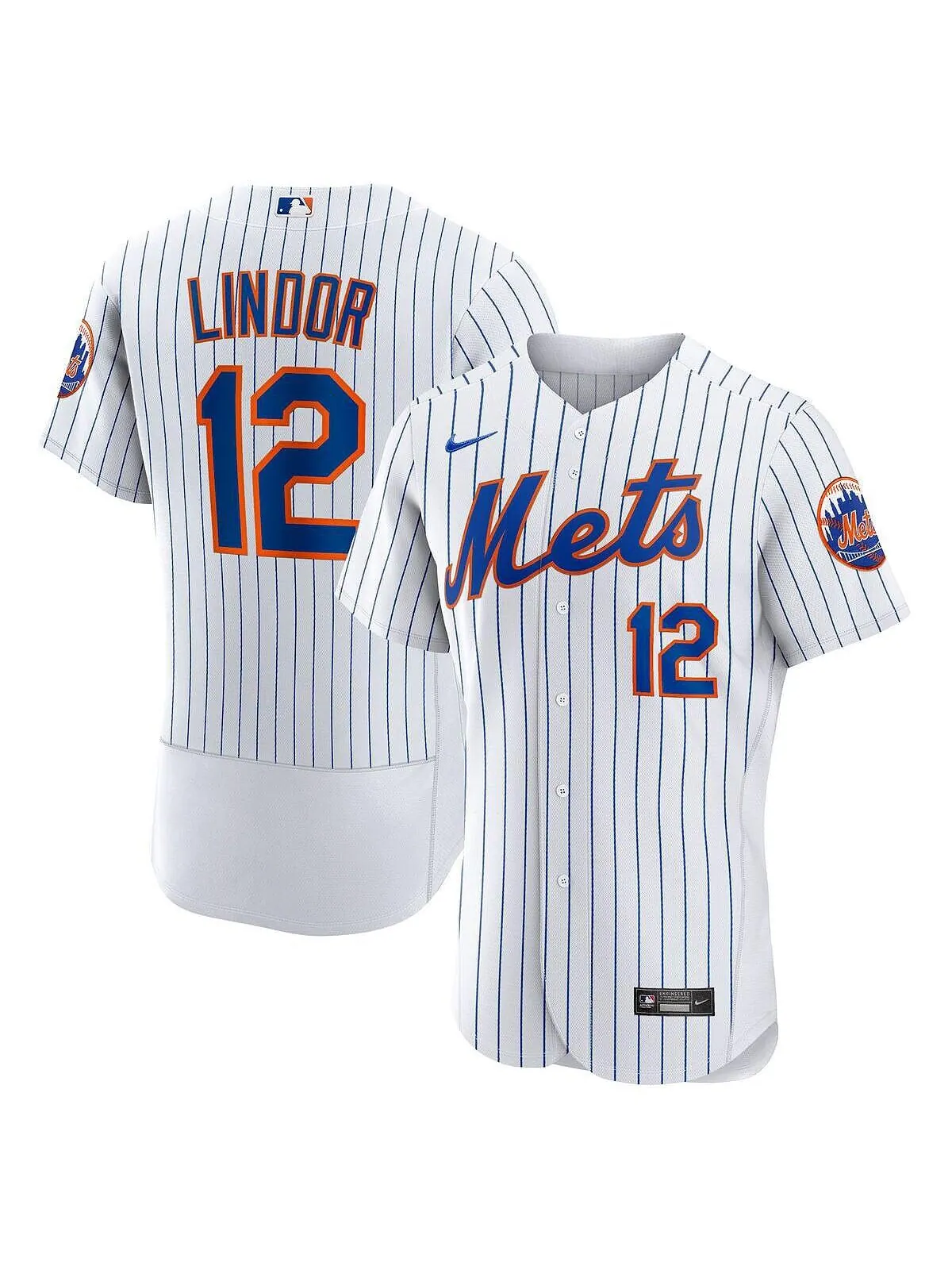 Мужская белая футболка new york mets home с изображением франциско линдора Nike — изображение 1 из 1, белый